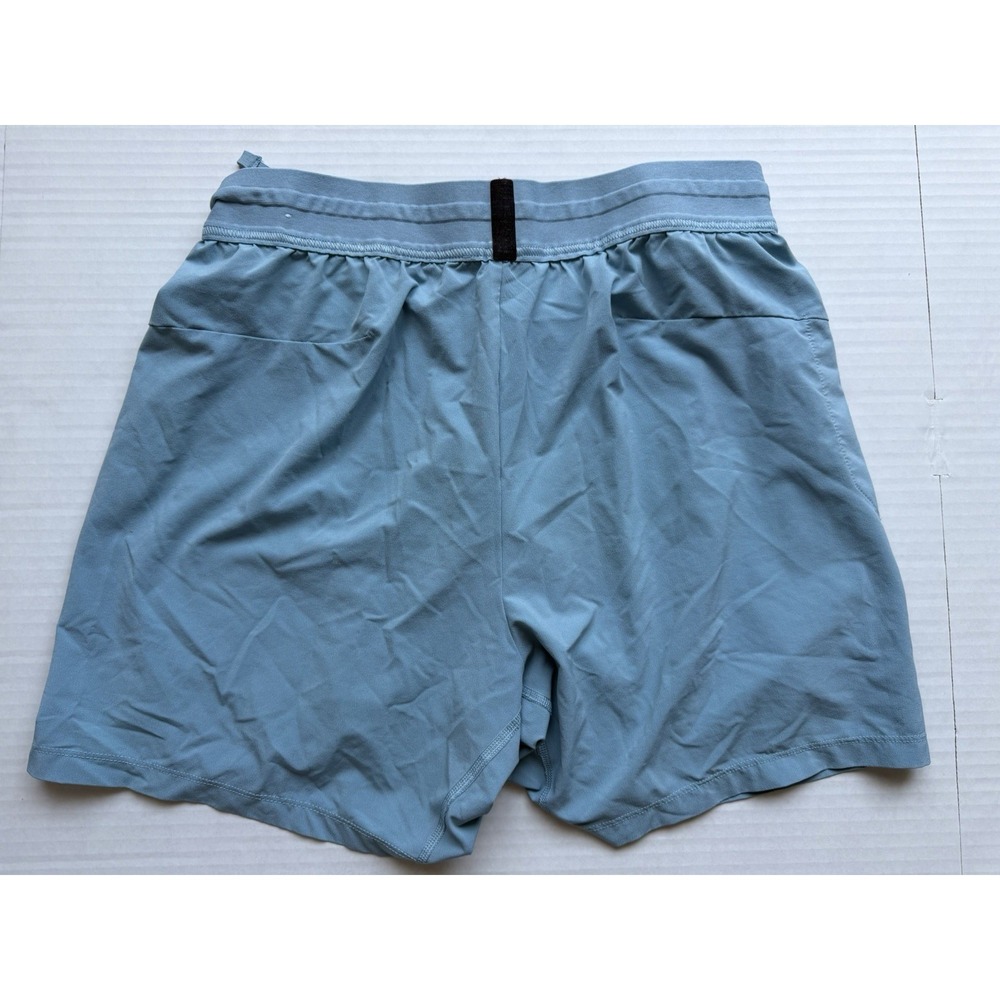 Nike Yoga Dri Fit Lined Shorts Men's Medium Blue - Picture 10 of 11